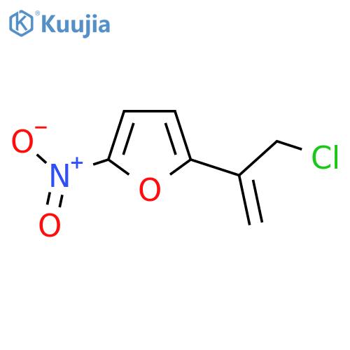 2-(3-chloroprop-1-en-2-yl)-5-nitrofuran structure