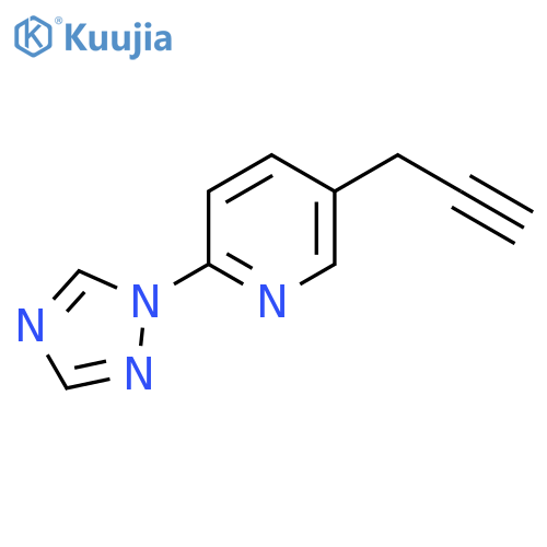 5-(prop-2-yn-1-yl)-2-(1H-1,2,4-triazol-1-yl)pyridine structure