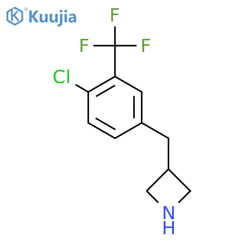 3-{4-chloro-3-(trifluoromethyl)phenylmethyl}azetidine structure