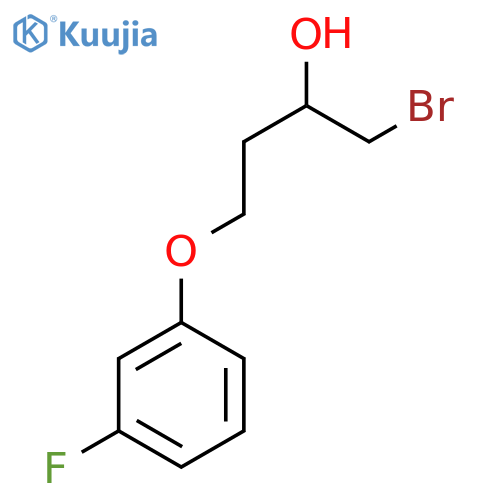 1-bromo-4-(3-fluorophenoxy)butan-2-ol structure