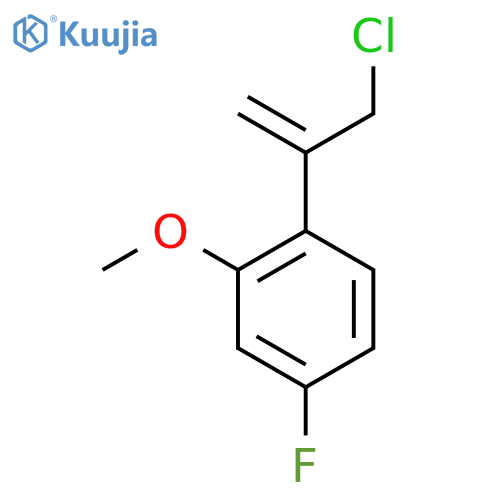 1-(3-chloroprop-1-en-2-yl)-4-fluoro-2-methoxybenzene structure