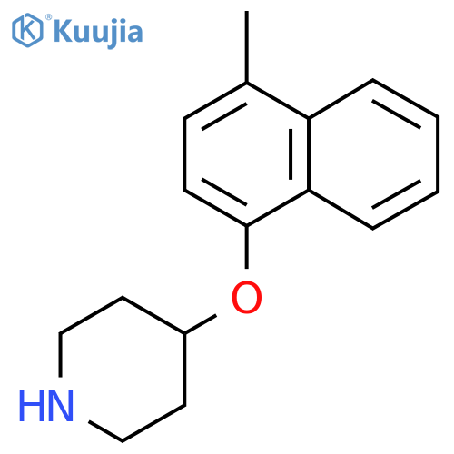 4-(4-methylnaphthalen-1-yl)oxypiperidine structure
