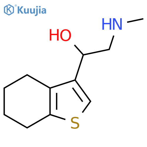 2-(methylamino)-1-(4,5,6,7-tetrahydro-1-benzothiophen-3-yl)ethan-1-ol structure