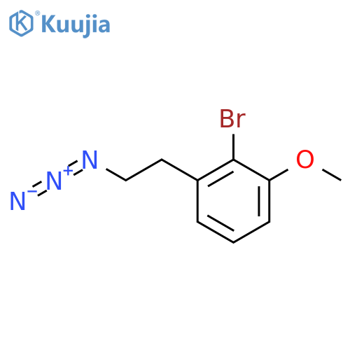 1-(2-azidoethyl)-2-bromo-3-methoxybenzene structure