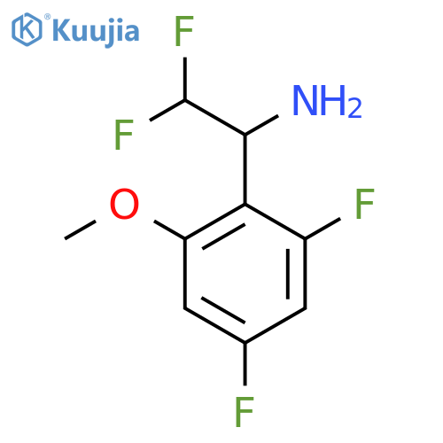 1-(2,4-difluoro-6-methoxyphenyl)-2,2-difluoroethan-1-amine structure