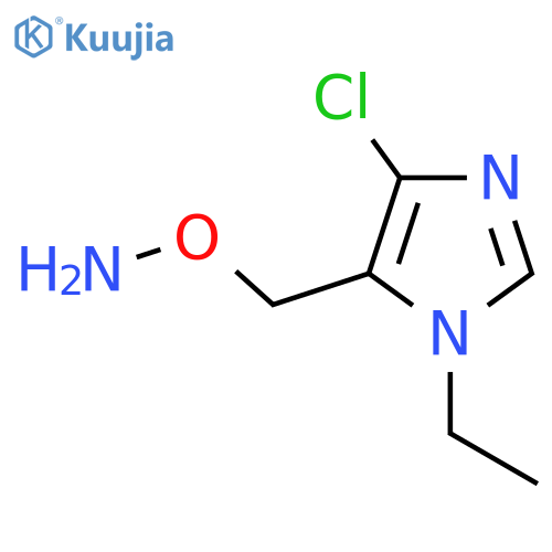 O-(4-chloro-1-ethyl-1H-imidazol-5-yl)methylhydroxylamine structure