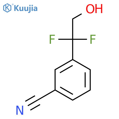 3-(1,1-Difluoro-2-hydroxyethyl)benzonitrile structure