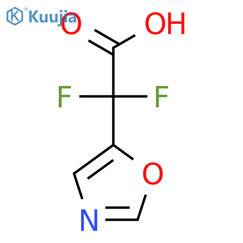2,2-difluoro-2-(1,3-oxazol-5-yl)acetic acid structure