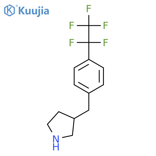 3-{4-(pentafluoroethyl)phenylmethyl}pyrrolidine structure