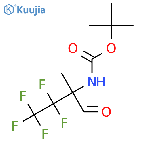 tert-butyl N-(3,3,4,4,4-pentafluoro-2-methyl-1-oxobutan-2-yl)carbamate structure