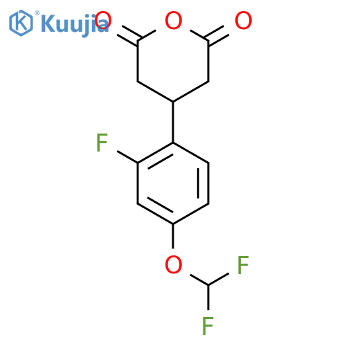 4-4-(difluoromethoxy)-2-fluorophenyloxane-2,6-dione structure