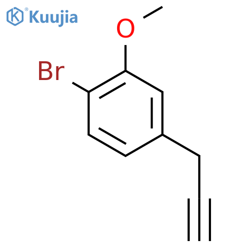 1-bromo-2-methoxy-4-(prop-2-yn-1-yl)benzene structure
