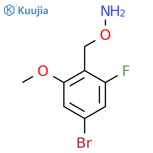 O-(4-bromo-2-fluoro-6-methoxyphenyl)methylhydroxylamine structure