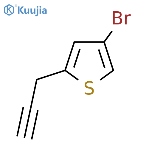 4-bromo-2-(prop-2-yn-1-yl)thiophene structure