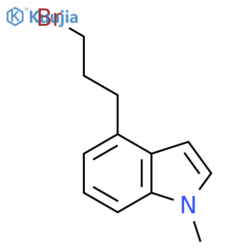 4-(3-bromopropyl)-1-methyl-1H-indole structure