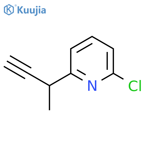 2-(but-3-yn-2-yl)-6-chloropyridine structure
