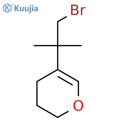 5-(1-bromo-2-methylpropan-2-yl)-3,4-dihydro-2H-pyran structure