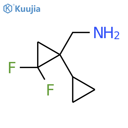 (1-cyclopropyl-2,2-difluorocyclopropyl)methanamine structure