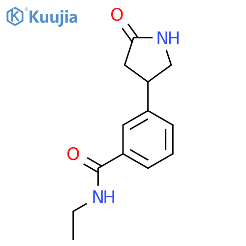 N-ethyl-3-(5-oxopyrrolidin-3-yl)benzamide structure