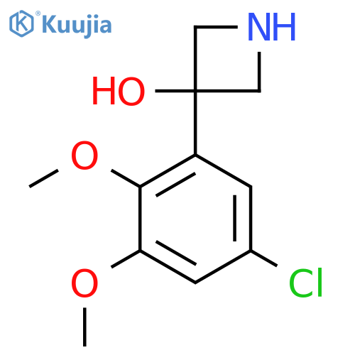3-(5-chloro-2,3-dimethoxyphenyl)azetidin-3-ol structure