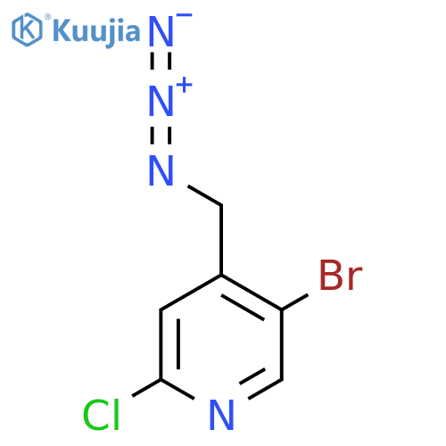 4-(azidomethyl)-5-bromo-2-chloropyridine structure