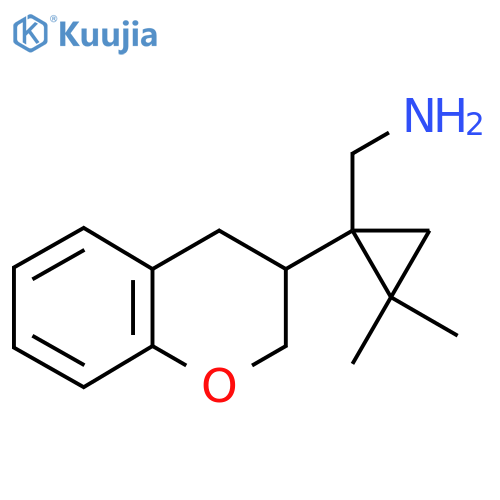 1-(3,4-dihydro-2H-1-benzopyran-3-yl)-2,2-dimethylcyclopropylmethanamine structure