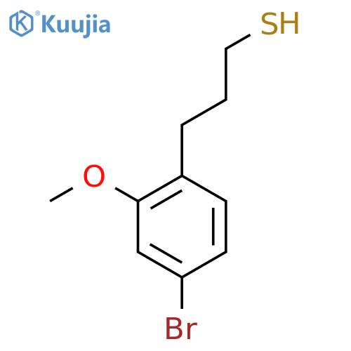 3-(4-bromo-2-methoxyphenyl)propane-1-thiol structure