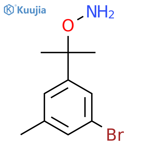 O-2-(3-bromo-5-methylphenyl)propan-2-ylhydroxylamine structure