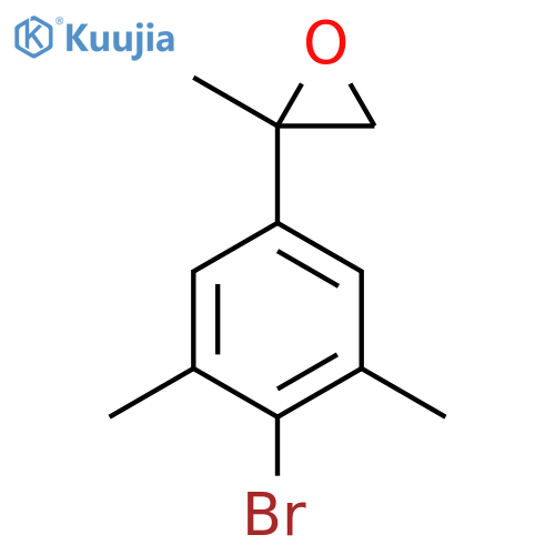 2-(4-bromo-3,5-dimethylphenyl)-2-methyloxirane structure
