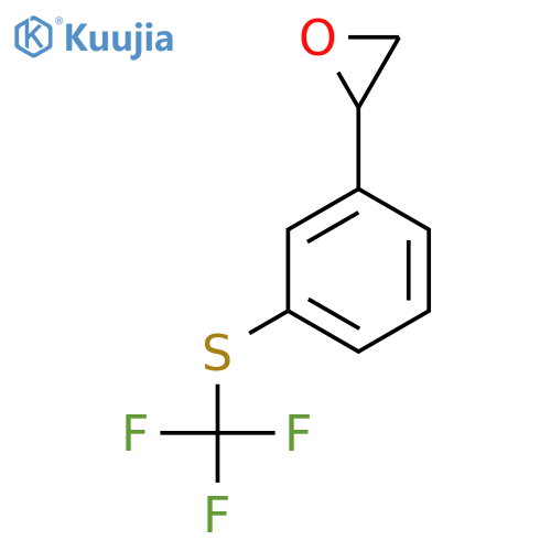 2-{3-(trifluoromethyl)sulfanylphenyl}oxirane structure