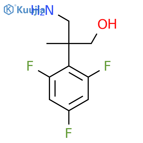 3-amino-2-methyl-2-(2,4,6-trifluorophenyl)propan-1-ol structure
