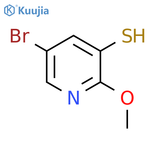 5-bromo-2-methoxypyridine-3-thiol structure