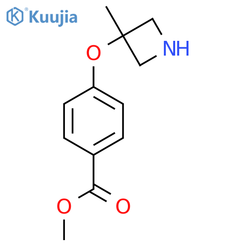 methyl 4-(3-methylazetidin-3-yl)oxybenzoate structure