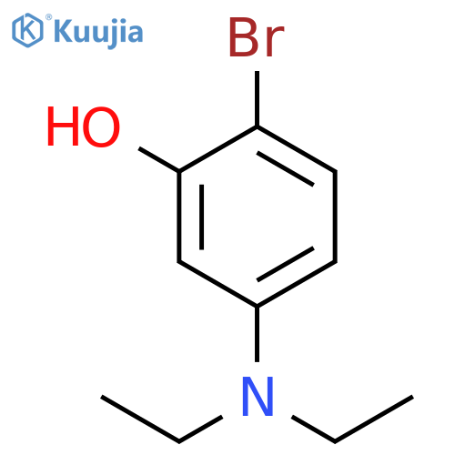 2-bromo-5-(diethylamino)phenol structure