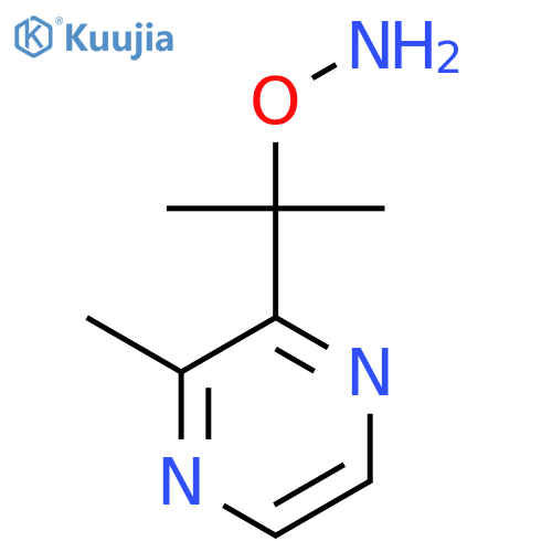 O-2-(3-methylpyrazin-2-yl)propan-2-ylhydroxylamine structure