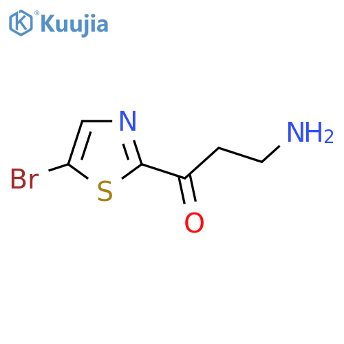3-amino-1-(5-bromo-1,3-thiazol-2-yl)propan-1-one structure