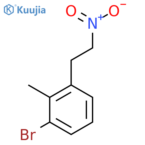 1-bromo-2-methyl-3-(2-nitroethyl)benzene structure
