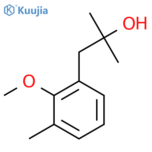 1-(2-methoxy-3-methylphenyl)-2-methylpropan-2-ol structure