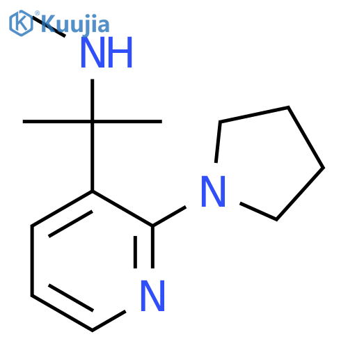 methyl({2-2-(pyrrolidin-1-yl)pyridin-3-ylpropan-2-yl})amine structure