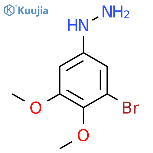 (3-bromo-4,5-dimethoxyphenyl)hydrazine structure