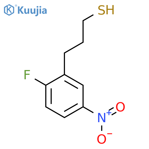 3-(2-Fluoro-5-nitrophenyl)propane-1-thiol structure