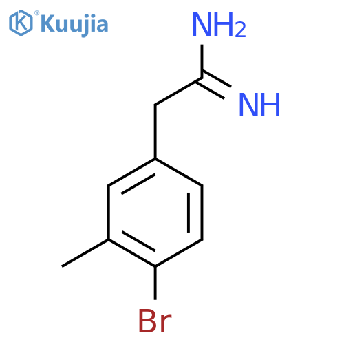 2-(4-bromo-3-methylphenyl)ethanimidamide structure