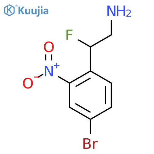 2-(4-bromo-2-nitrophenyl)-2-fluoroethan-1-amine structure