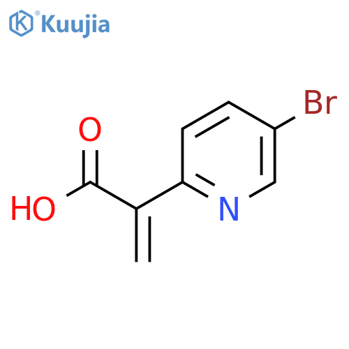 2-(5-bromopyridin-2-yl)prop-2-enoic acid structure