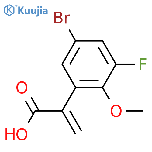 2-(5-bromo-3-fluoro-2-methoxyphenyl)prop-2-enoic acid structure