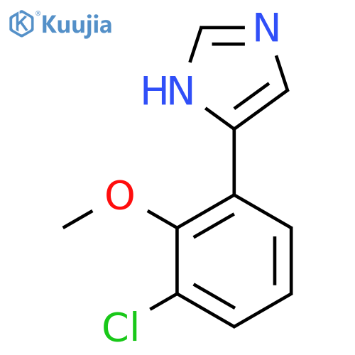 4-(3-chloro-2-methoxyphenyl)-1H-imidazole structure