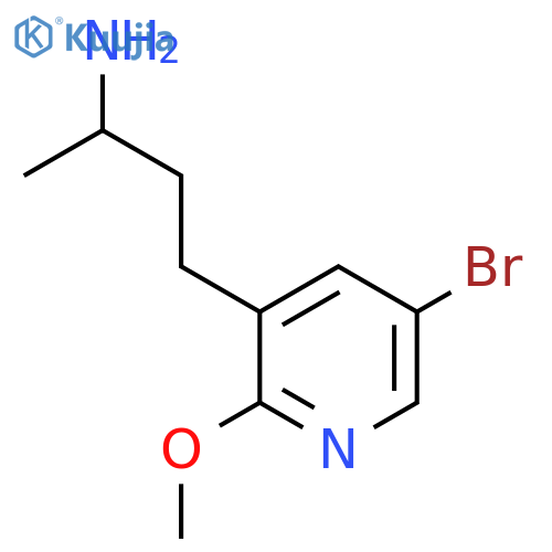 4-(5-bromo-2-methoxypyridin-3-yl)butan-2-amine structure
