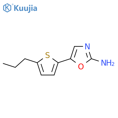5-(5-propylthiophen-2-yl)-1,3-oxazol-2-amine structure