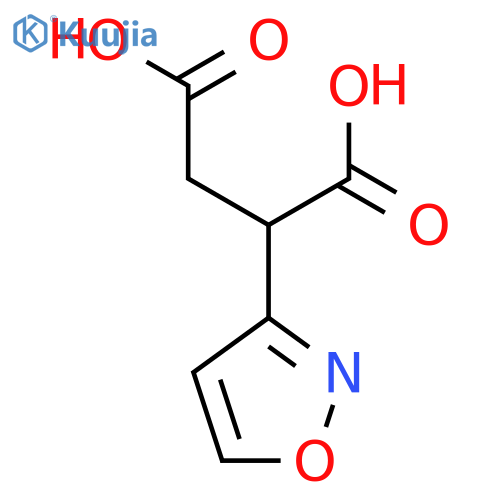 2-(1,2-oxazol-3-yl)butanedioic acid structure