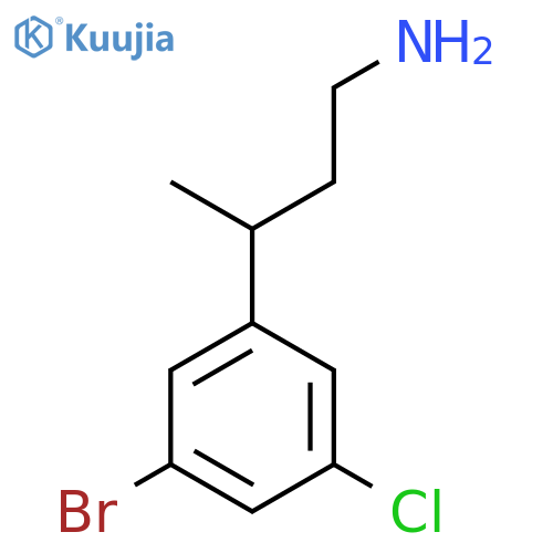 3-(3-bromo-5-chlorophenyl)butan-1-amine structure